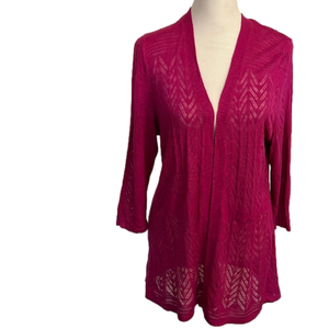 Nouveaux Women's Open Front Knitted Cardigan L.     #321